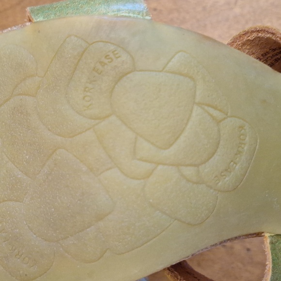 Kork-Ease Green Leather Sandals - Picture 9 of 16